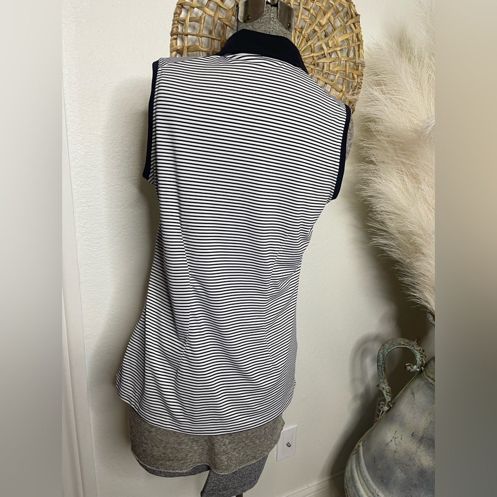 Nike Black and White Polo Tank Top - Picture 5 of 8